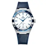 自動精鋼41OMEGA毫米白色帶系列錶盤錶殼皮錶鏈  ⌚OMEGAFAN⌚ WATCH 星座腕錶機芯/ 男士機械