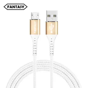 【Fantasy 芬蒂思】Micro USB 坦克鋼絲5A急速充電線-3色(2M)