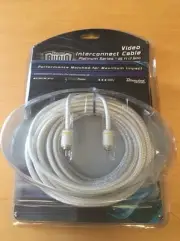 25FT Video Interconnect Lead Cable Male Ends Directed Audio Car or Home 65230