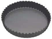 MasterPro Round Flan Quiche Pan Non-Stick Removable Loose Base Tart Tin 30x3.5cm