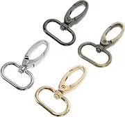 LIGHTAOTAO 20pcs Swivel Trigger Clips Lightweight DIY Claw Clasp for Bag Making Portable Lobster Clips Light Gold Silver Black and Colors Durable Keychain Snaps for Crafts