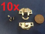 10 Sets ------ Chest Box Trunk Trinket Tool Latch Clasp Chrome Toggle Latch c9