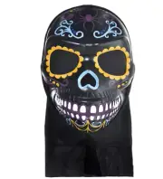 Neon Day of the Dead Full Head Mask