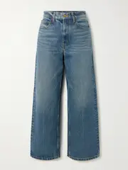 [B SIDES] B SIDES - Elissa High-rise Wide-leg Jeans - Mid denim - 25 25 Blue