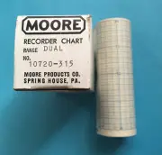 *NOS* 10720-315-MOORE-CHART RECORDER PAPER (DUAL RANGE) FREE SHIPPING*