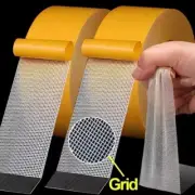 Double Sided Tape Heavy Duty Translucent Mesh Waterproof Traceless Powerful Grid