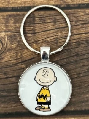 Key Chain Backpack Tag Charlie Brown Peanuts Yellow Sweater RTS