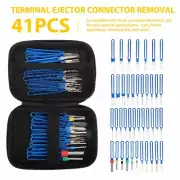 41x Pin Extractor Tool Terminal Ejector Connector Removal Kit w/ Protective Bag