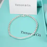 Tiffany&Co. 威尼斯ID鍊條造型 男士純銀手鐲手鍊/ 平行輸入