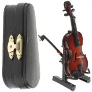 Mini Violin Ornaments Miniature Real Playable Decorations for Home Child