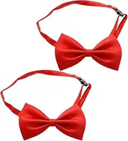 [BESPORTBLE] 2pcs Bow Tie for Weddings Pre Tied Polyester Neckwear Stylish Men Tuxedo Accessories for Bachelor Gowns Formal Events Lightweight Durable Design