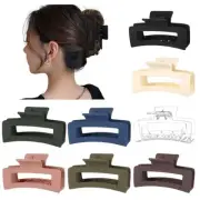 8 Pack Square Claw Clips 3.5 Inch Banana Hair Clips Strong Hold Jaw Clip Non