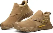 [Legou] Men’s Labor Protection Shoes Steel Toe Cap Smash and Puncture Resistant Welder Anti-Scald Fireproof High-Top Shoes