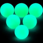 Deekin 8 Street Hockey Balls Glow in The Dark Ball Sports Balls for Indoor Ou