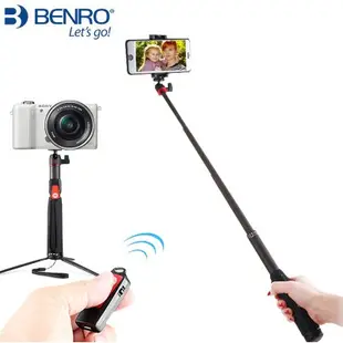 百諾BENRO【送收納袋充電線】 SC1 Phoneographer 碳纖卡夢腳架自拍架 藍芽自拍桿 自拍桿 Mk20c