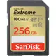 SanDisk Extreme SDXC 256GB, V30, U3, C10, UHS-I, 180MB/s R, 130MB/s W 記憶卡
