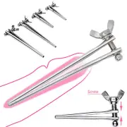 1x Male Stainless Steel Hollow Urethral Stretching Sounding Dilator Plug%