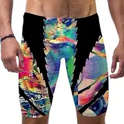 [VBFOFBV] Men's Printed Jammer Swimsuit Swim Shorts, Marijuana Cannabis Weed Leaf