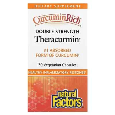 2 X Natural Factors, Theracurmin, Double Strength, 30 Vegetarian Capsules