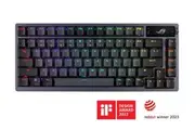ASUS ROG AZOTH/NXSW/PBT (Snow Switch) Gaming Keyboard, OLED Display, NX Snow Switch, 75 Keys, Tri-mode Connection,