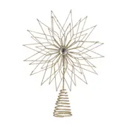 Flowerburst Wire Tree Topper Champagne 30cm
