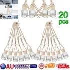 20X Car Air Freshener Diffuser Empty Glass Bottle Hanging Perfume Ornament 8ml