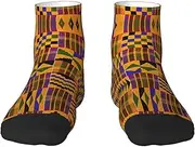 [JBYJBX] African Weaving Print Adult Socks Womens Mens Workout Thermal Cozy All-Season Gift Holiday Articles Use