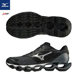 MIZUNO WAVE PROPHECY 11 S 男鞋 慢跑鞋 U4ic中底 黑【運動世界】J1GC224904