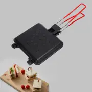Camping Pie Maker Aluminum Alloy Sandwich Grill for Muffins Bread Lunch