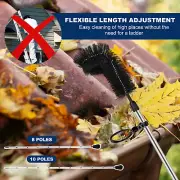 Gutter Cleaning Tool Stainless Steel Roofing Gutter Tool Gutter Length☯