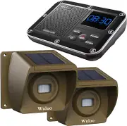 Wireless Solar Driveway Alarm: 1800Ft Range, Outdoor Motion Sensor, Rechargeable