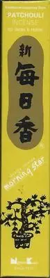 MORNING STAR NIPPON INCENSE STICKS PATCHOULI SCENT 50 STICKS WITH HOLDER
