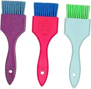 CTIRCHIU 3pcs Hair Dye Brush Hair Color Applicator for Salon Use Lightweight Tint Brush for Highlights Foiling Washable Reusable