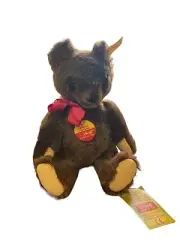Steiff 9” Dark Brown Original Teddy Bear Collectible Made In Germany