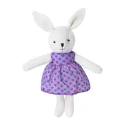 Apple Park White Little Plush Bunny Organic Stuffed Animal for Babies