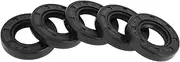 X AUTOHAUX Universal Oil Seal TC Double Lip W Steel Spring Seal Ring Rotary Shaft Seal 20x38x7mm High Pressure NBR Rubber Black 5 Pcs