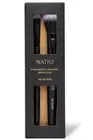 BNIB NATIO EYESHADOW & BLUSH BLUSHER BRUSH DUO | 2 MAKEUP BRUSH PERFECT 4 TRAVEL