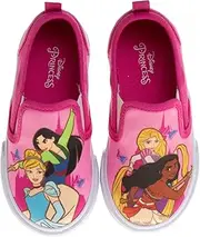 [Disney] Minnie Mouse, Elsa Frozen, Princess Shoes for Girls Toddler Kids Character Loafer Low top Slip-on Casual Tennis Canvas Sneakers