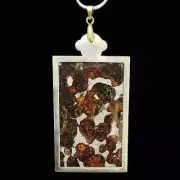 Sericho pallasite Meteorite Pendant Olive Meteorite Necklace CB85