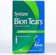 Alcon Systane Bion Tears Lubricant Eye Drops LASER EYE SURGERY 24 X 0.4ml
