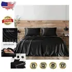 Full Size 6-Piece Satin Bed Set - Soft Pillowcases and Deep Pocket Fitted Sheet