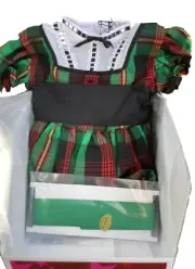 American Girl Addy Tartan Plaid Dress New! Christmas Brand NEW In Box!!!