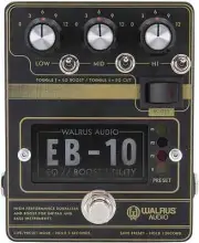 Walrus Audio EB-10 Preamp/EQ/Boost, Black, (900-1049B)