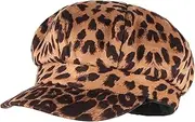 [Meyaus] Women Fall Winter Warm Tweed Newsboy Cap Paperboy Visor Hat