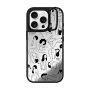 iPhone 16 Pro Mirror Ring Stand Case MagSafe Compatible Cheeks