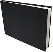 Artway Studio – Casebound A4 Sketchbook – Landscape - 92 Sides/46 Pages of 170gsm Cartridge Paper – Black Hardback Sketchbook
