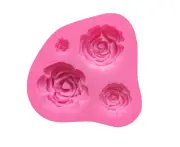 Diy Silicone Floral Rose-Shaped Cake Cookie Bakeware Baking Mold