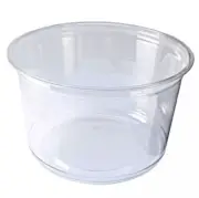 Fabri-Kal Alur PET Rolled Rim Round Deli Container Clear, 16 oz. | 500/Case