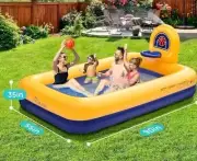 Kiddie Pool Inflatable Summer Party for Backyard & Garden 90 * 55 * 35 Inch New