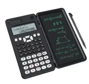 Writing Tablet Drawing Board Graffiti Sketchpad 6.5inch Lcd Handwriting Blackboard magic drawing board and Scientific Calculator MS black
